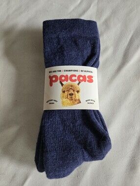 Men’s Crew Paca Socks - Navy Blue L-XL 10.5-14 Thermoregulating